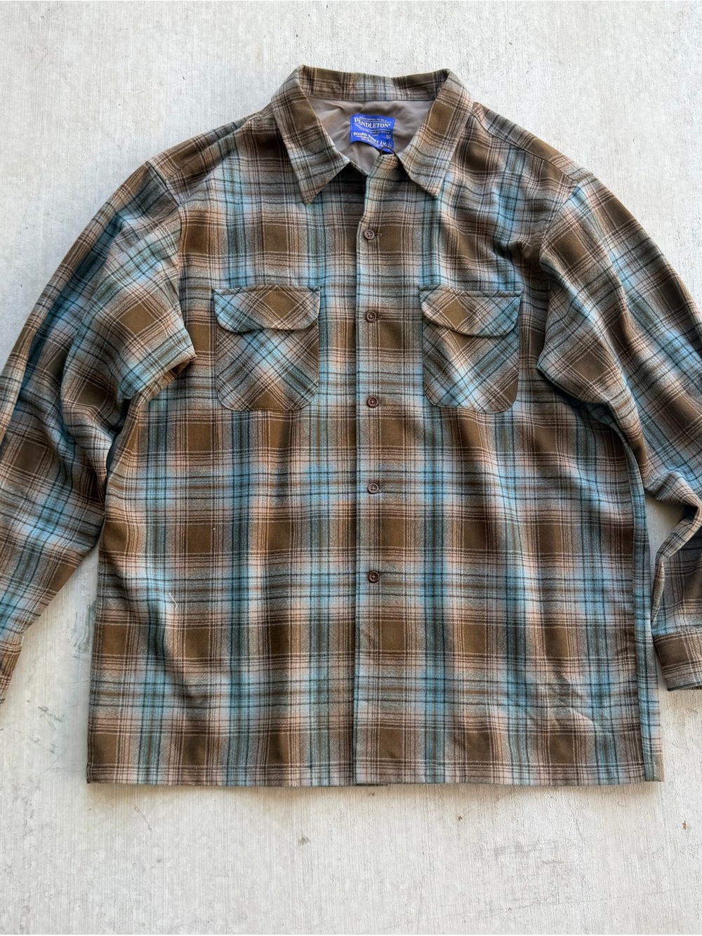 Pendleton Board Jac Shirt Men Size XL 100% Wool Plaid Outdoor